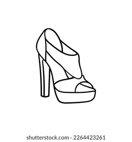 Shoes heels beauty illustration creative design