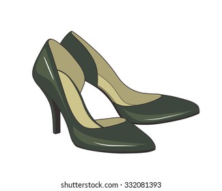 shoes heels sketch
