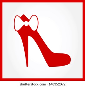 Shoes with high heels