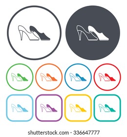Shoes icon. 