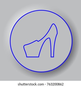 shoes icon 3d, for Internet icon and application icon. Vector eps 10.