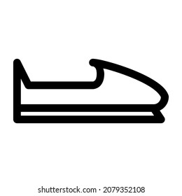 shoes icon with black outline style