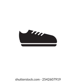 Shoes Icon black and white vector sign
