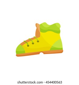 Shoes icon in cartoon style isolated on white background. Sport symbol