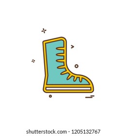 Shoes icon design vector