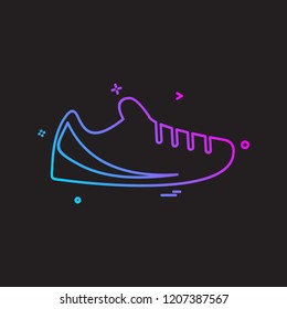 Shoes icon design vector