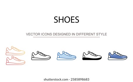 Shoes icon design with white background stock illustration