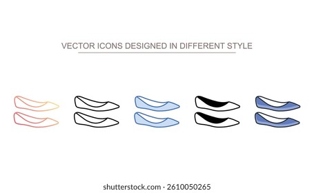 Shoes icon design with white background stock illustration
