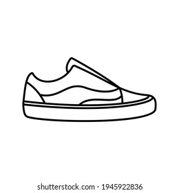 shoes icon. fashion sign. sneaker vector illustration.