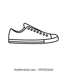 shoes icon. fashion sign. sneaker vector illustration.