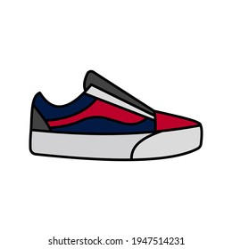 shoes icon. fashion sign. sneaker vector illustration.