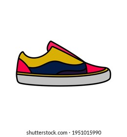 shoes icon. fashion sign. sneaker vector illustration.