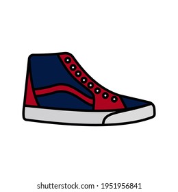 shoes icon. fashion sign. sneaker vector illustration.
