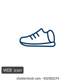 Shoes icon flat