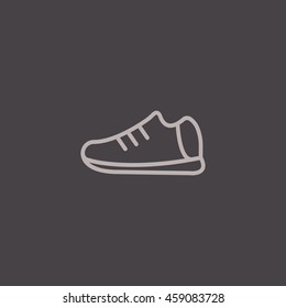  Shoes icon flat.