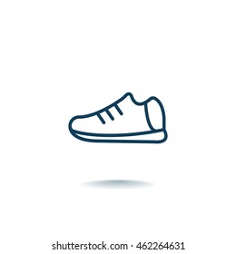  Shoes icon flat.