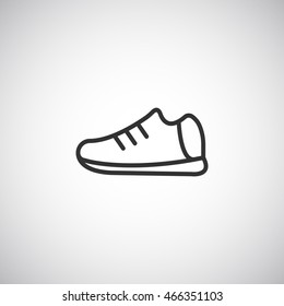  Shoes icon flat.