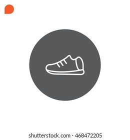  Shoes icon flat.