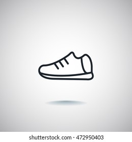  Shoes icon flat.