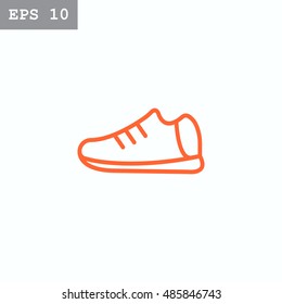  Shoes icon flat.