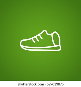  Shoes icon flat.
