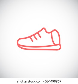  Shoes icon flat.