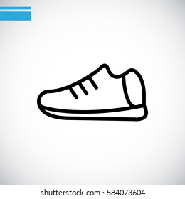  Shoes icon flat.