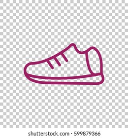  Shoes icon flat.