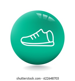  Shoes icon flat.