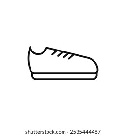 Shoes Icon Flat art illustration in outline