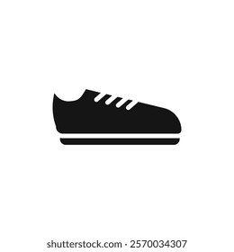 Shoes icon Flat simple outline set
