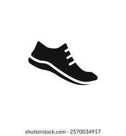 Shoes icon Flat simple outline set