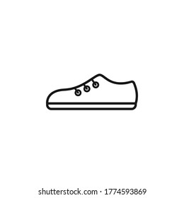 Shoes icon flat vector illustration