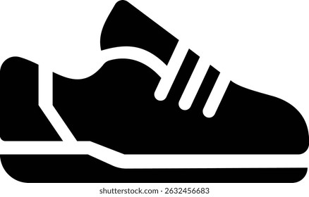 shoes icon. Flta Vector Silhouette Shoes. Footwear Icon
