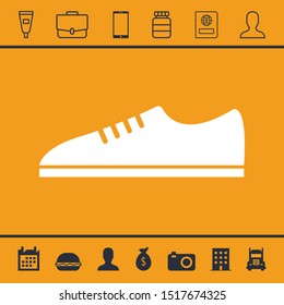 Shoes icon illustration isolated vector sign symbol