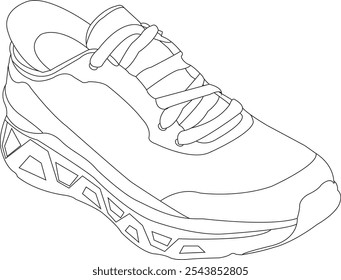 shoes icon isolated Running shoes line and glyph icon, sneakers in different styles, Flat Vector Silhouette Shoes or Sneakers Icon Set Isolated