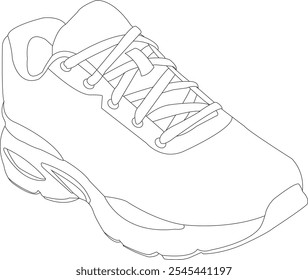 shoes icon isolated Running shoes line and glyph icon, sneakers in different styles, Flat Vector Silhouette Shoes or Sneakers Icon Set Isolated