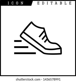 shoes icon isolated sign symbol vector illustration - vector 