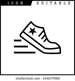 shoes icon isolated sign symbol vector illustration - vector 