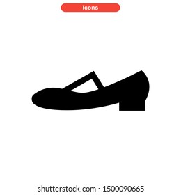 shoes icon isolated sign symbol vector illustration - high quality black style vector icons
