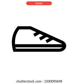 shoes icon isolated sign symbol vector illustration - high quality black style vector icons
