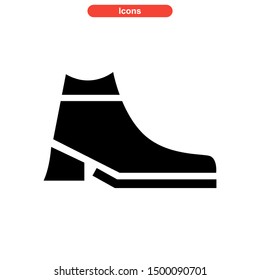 shoes icon isolated sign symbol vector illustration - high quality black style vector icons
