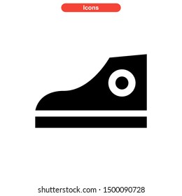shoes icon isolated sign symbol vector illustration - high quality black style vector icons
