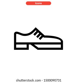 shoes icon isolated sign symbol vector illustration - high quality black style vector icons
