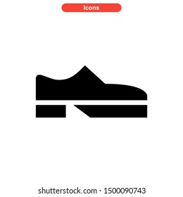 shoes icon isolated sign symbol vector illustration - high quality black style vector icons
