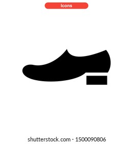 shoes icon isolated sign symbol vector illustration - high quality black style vector icons
