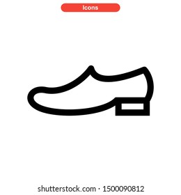 shoes icon isolated sign symbol vector illustration - high quality black style vector icons
