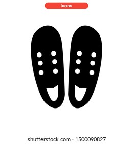 shoes icon isolated sign symbol vector illustration - high quality black style vector icons
