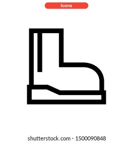 shoes icon isolated sign symbol vector illustration - high quality black style vector icons
