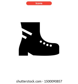 shoes icon isolated sign symbol vector illustration - high quality black style vector icons
